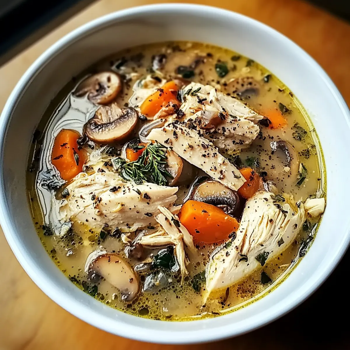 Savory Rotisserie Chicken Mushroom Soup for Cozy Nights