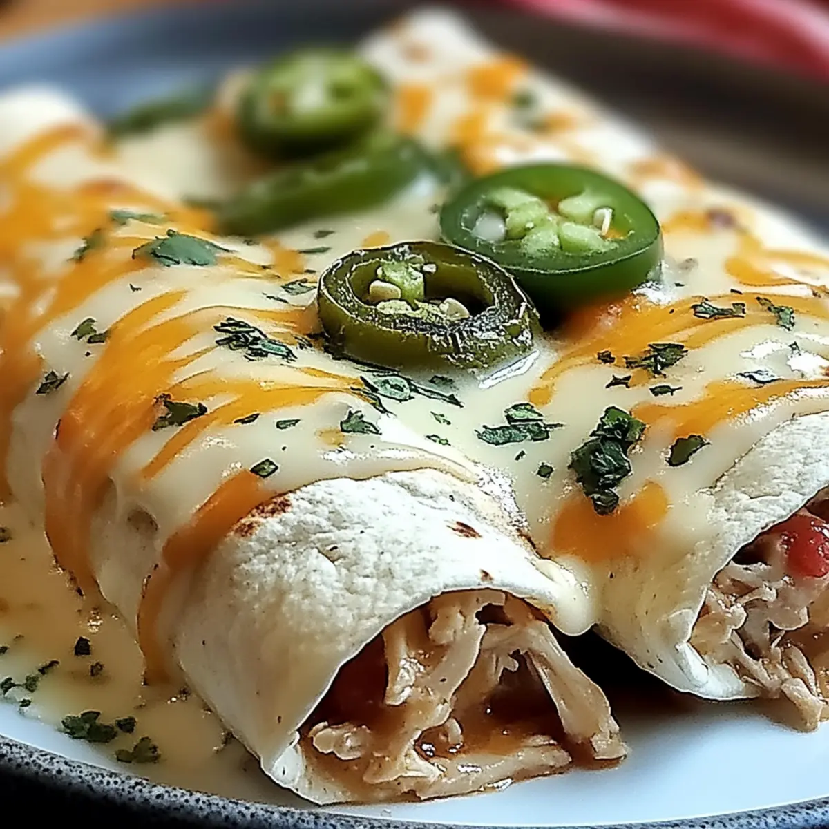 Creamy Cheesy Jalapeño Chicken Enchiladas for Cozy Nights