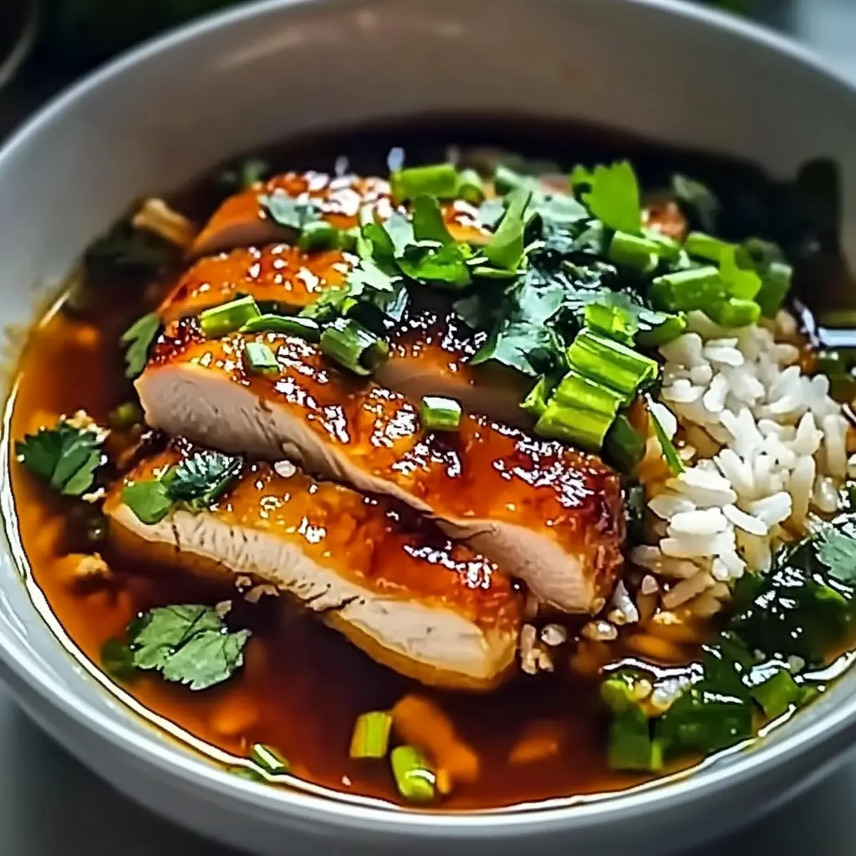 Caramelised Soy Chicken in Garlic Ginger: Comfort in Every Bite
