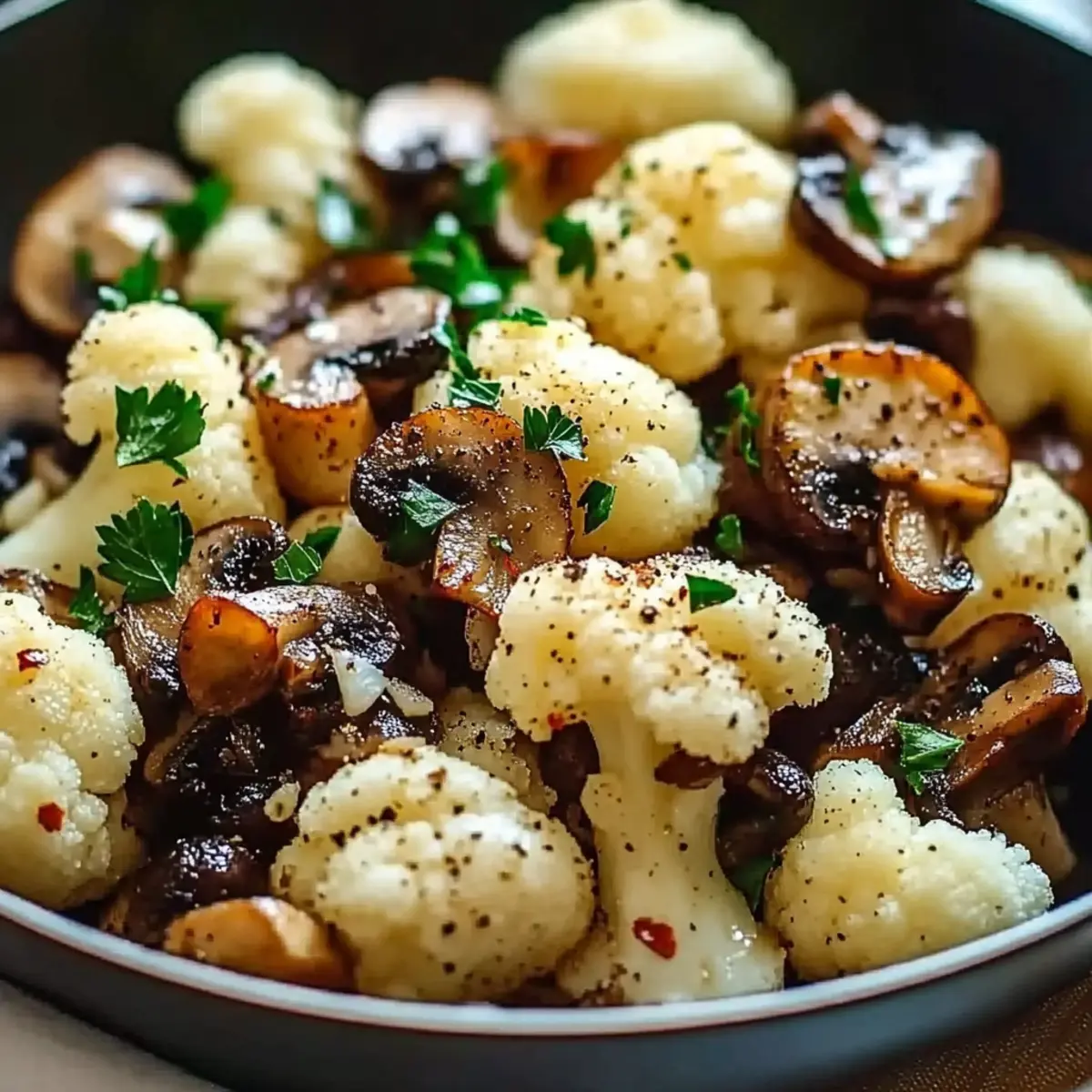 Garlic Cauliflower Mushroom Skillet: A Flavorful Quick Fix