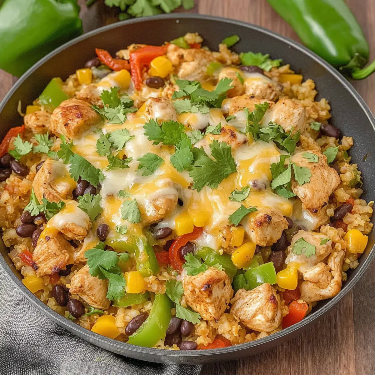Southwest Chicken and Cauliflower Rice: A Flavorful One-Pan Meal