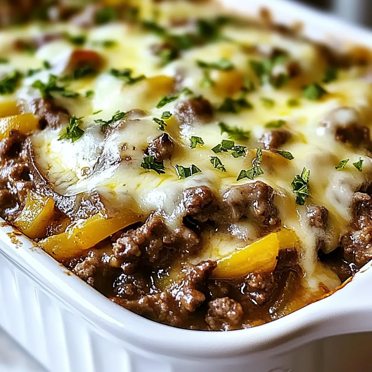 Keto Philly Cheesesteak Casserole: A Comforting Low-Carb Meal