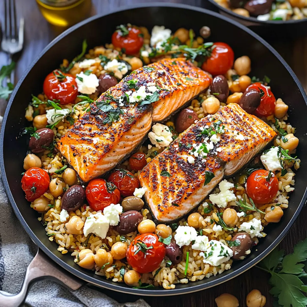 Mediterranean Salmon: A Flavorful 30-Minute Dinner Delight