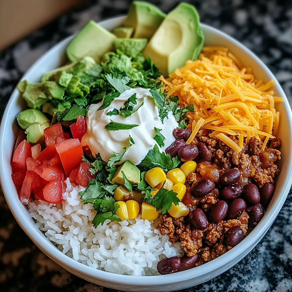 Customizable Taco Rice Bowl: Perfect for Busy Weeknights