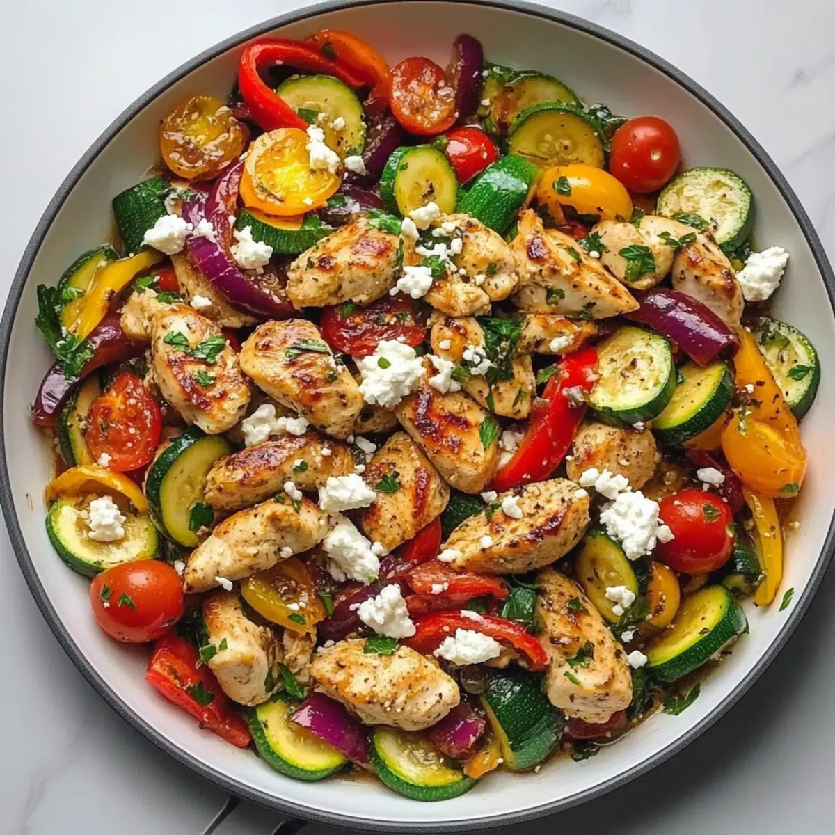 Mediterranean Chicken Stir Fry for a Quick Healthy Dinner