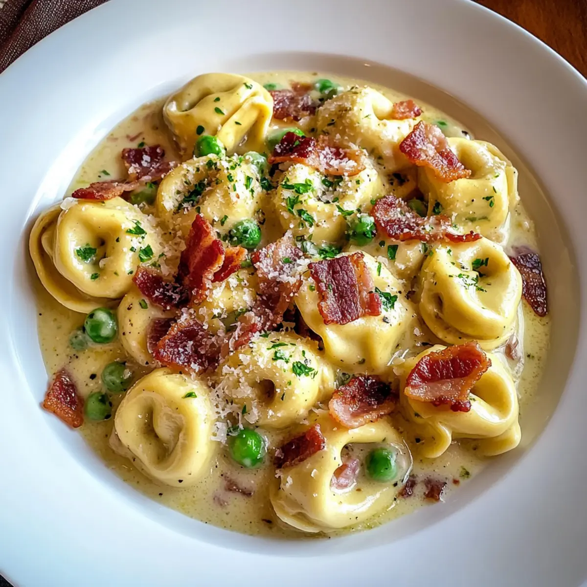 Creamy Italian Tortellini Carbonara: A Cozy Weeknight Delight