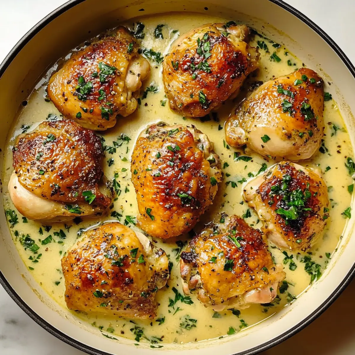 Creamy Garlic Chicken Thighs That Will Wow Your Guests