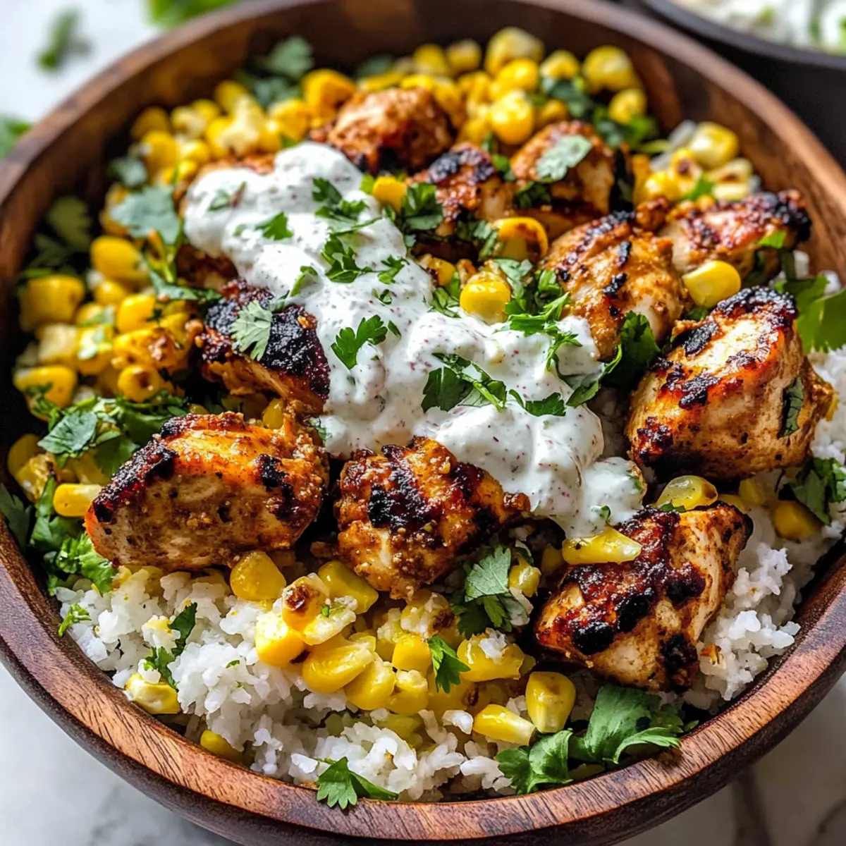Delicious Street Corn Chicken Bowl for Busy Weeknights