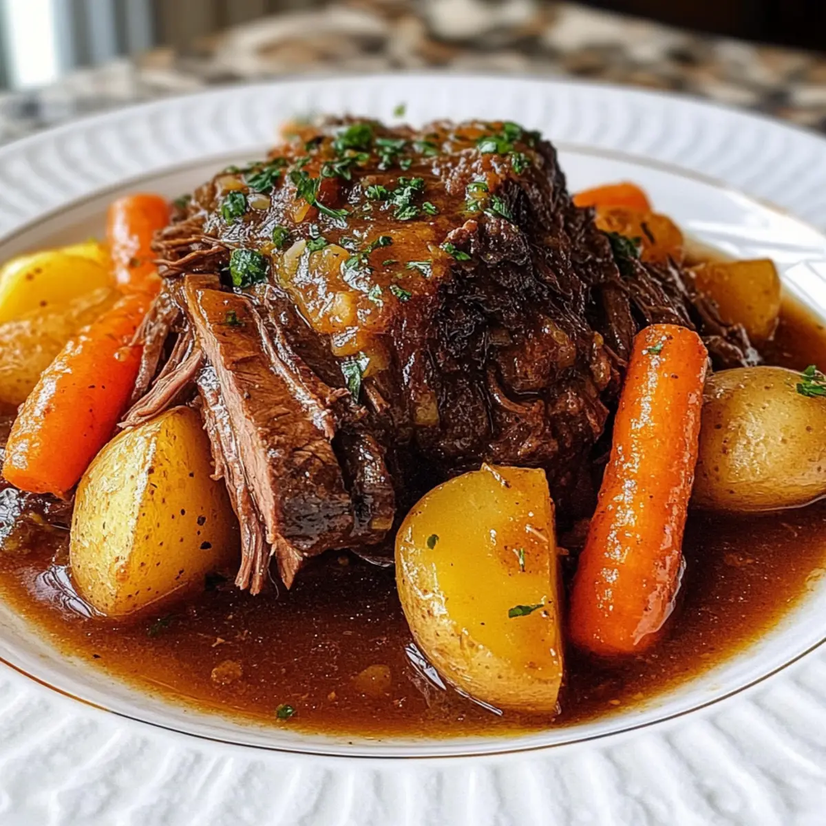 Melt-in-Your-Mouth Pot Roast Slow Cooker Comfort Meal