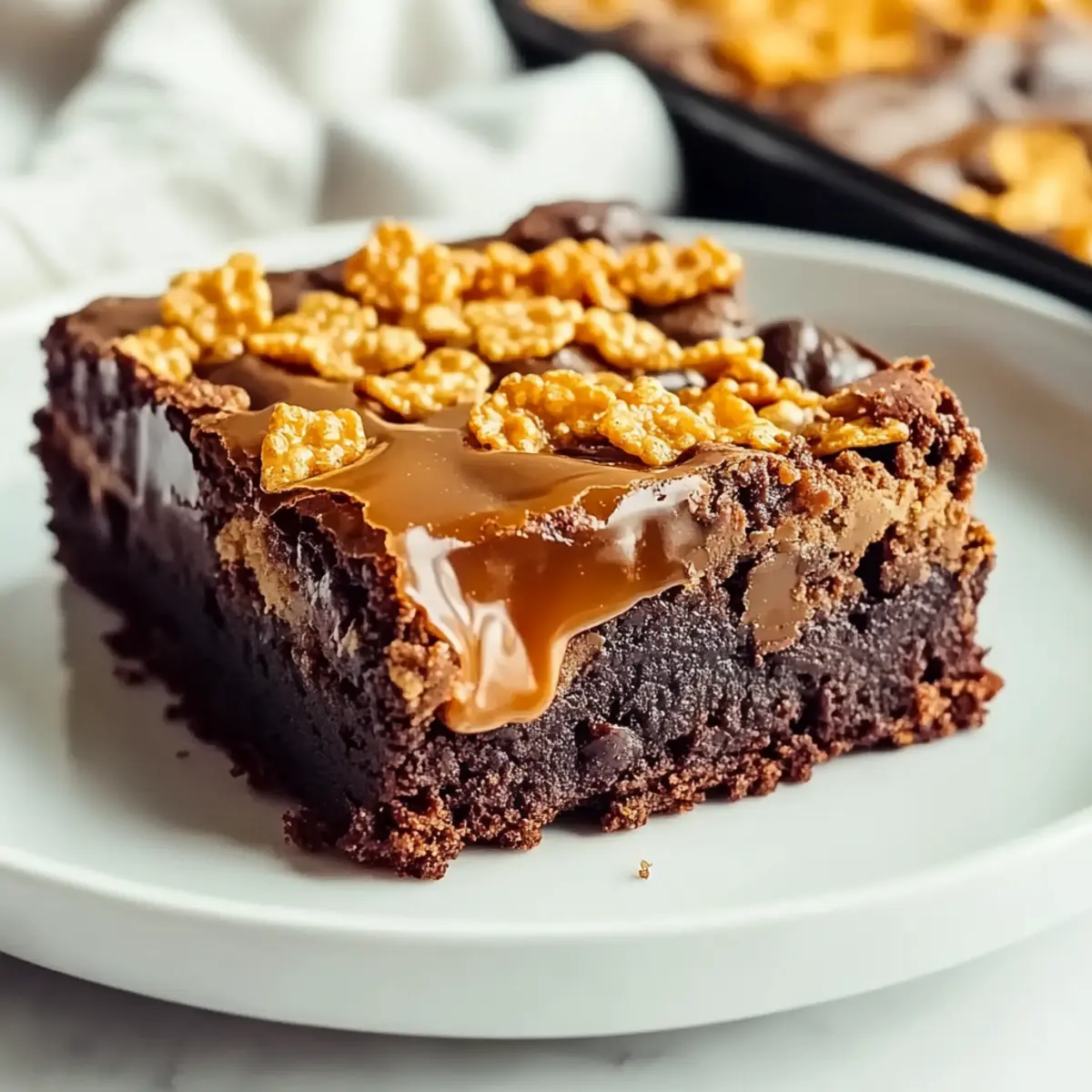 Deliciously Chewy Caramel Cornflake Brownies You’ll Love