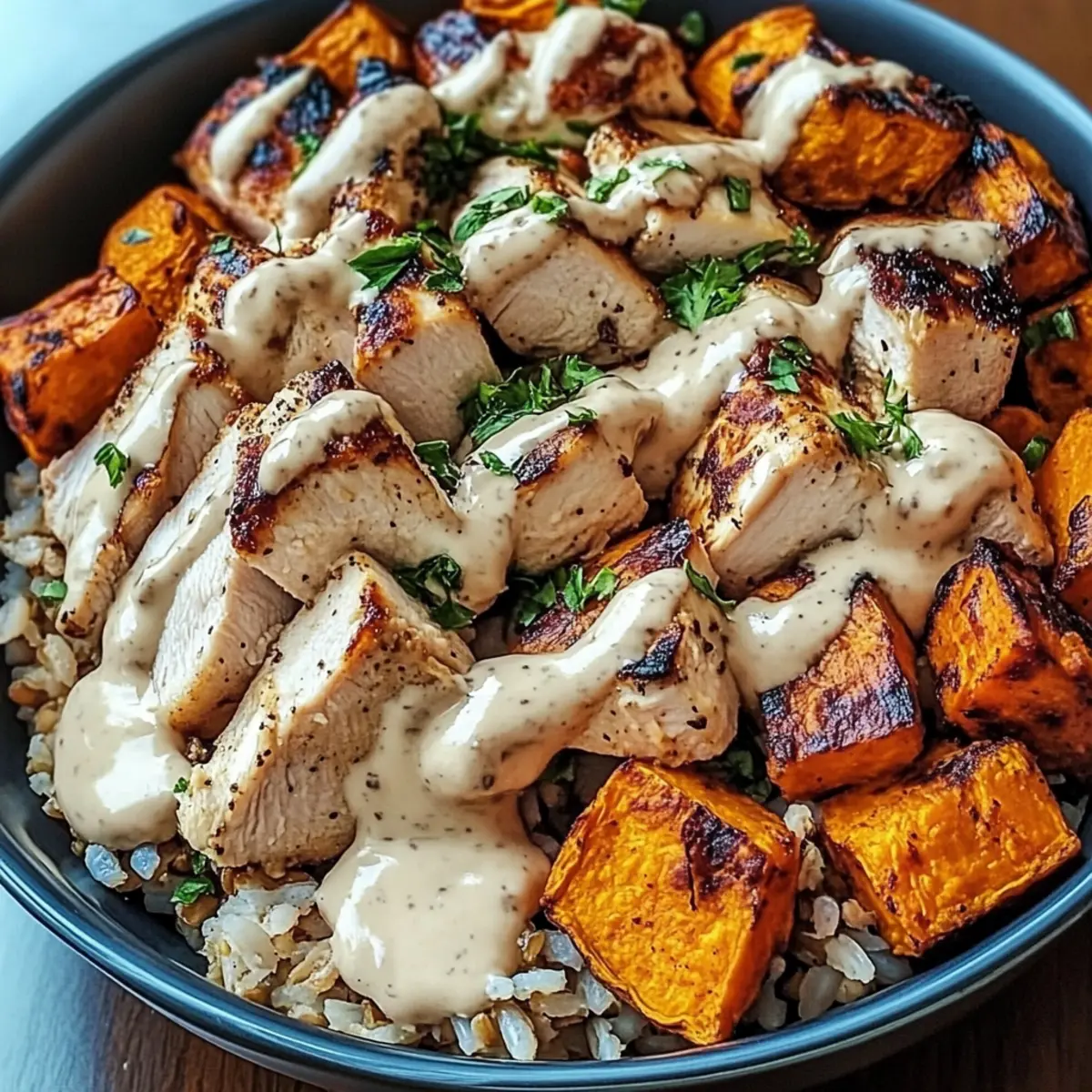 Heartwarming Chicken & Sweet Potato Rice Bowl Recipe