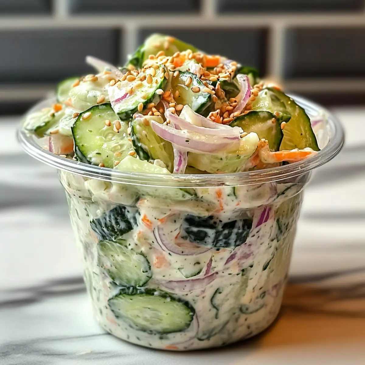 Sushi Cucumber Salad: A Creamy Twist on Fresh Delights