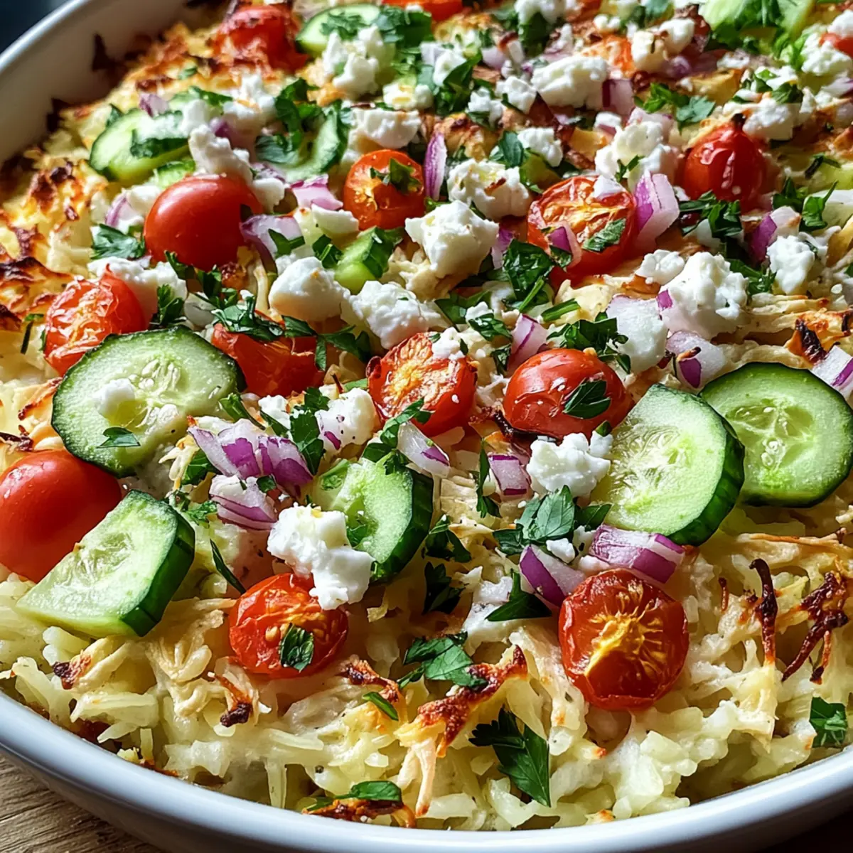 Easy Dump-and-Bake Chicken Tzatziki Casserole Bliss