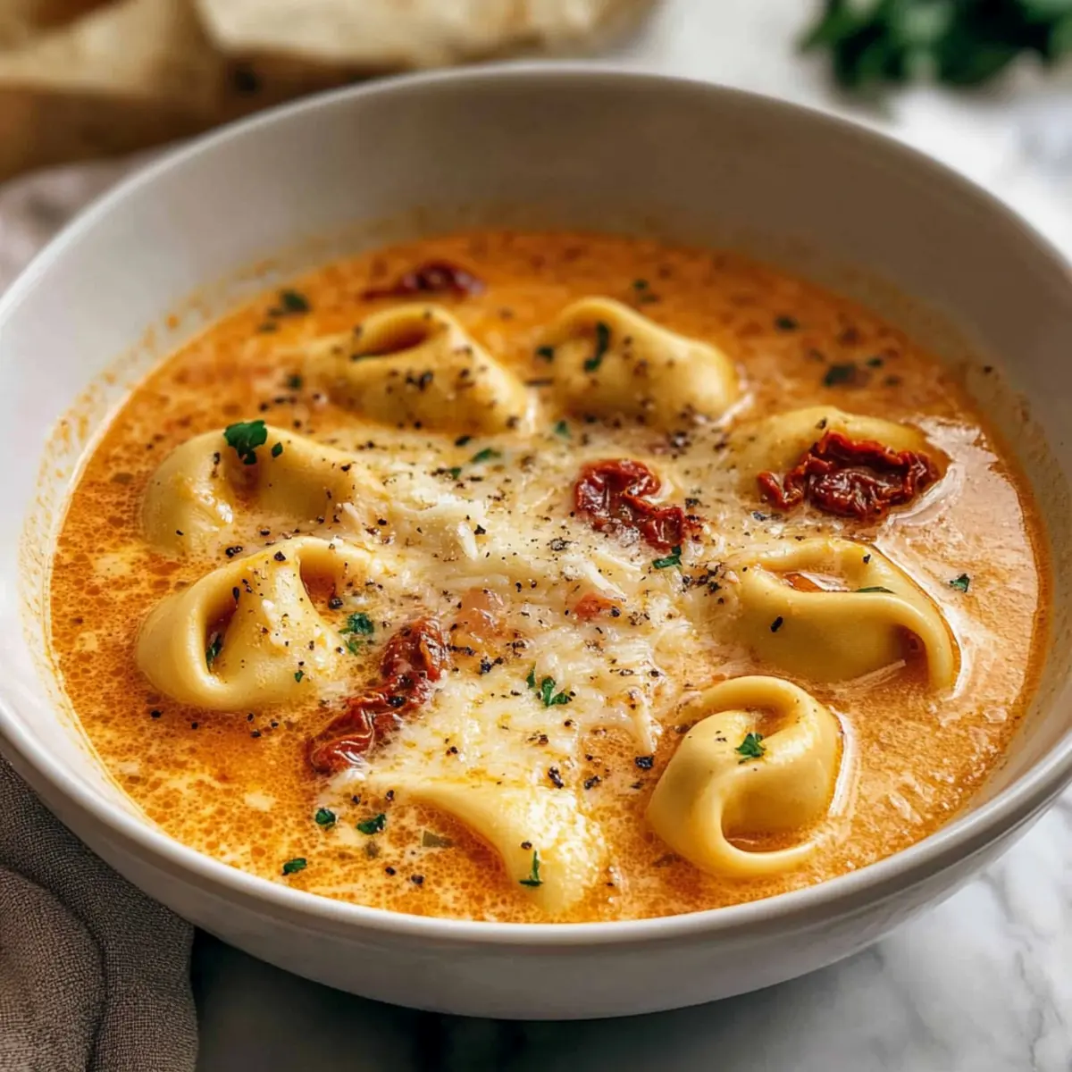 Cheesy Tomato Tortellini Soup: Your New Cozy Weeknight Favorite