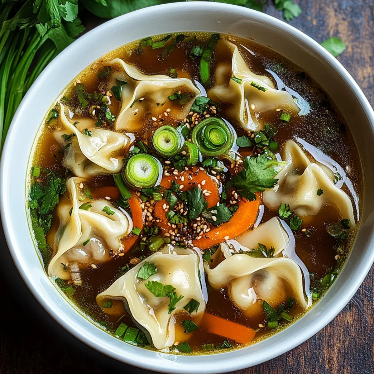 Hearty Asian Potsticker Soup for Cozy Nights In