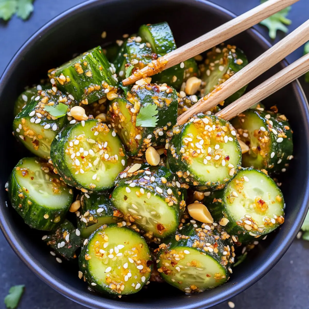 Zesty Asian Cucumber Salad Ready in Just 5 Minutes