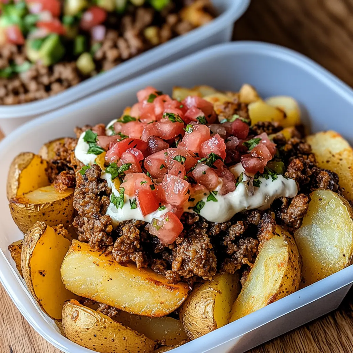 Savory Loaded Potato Taco Bowls for Quick Dinner Joy