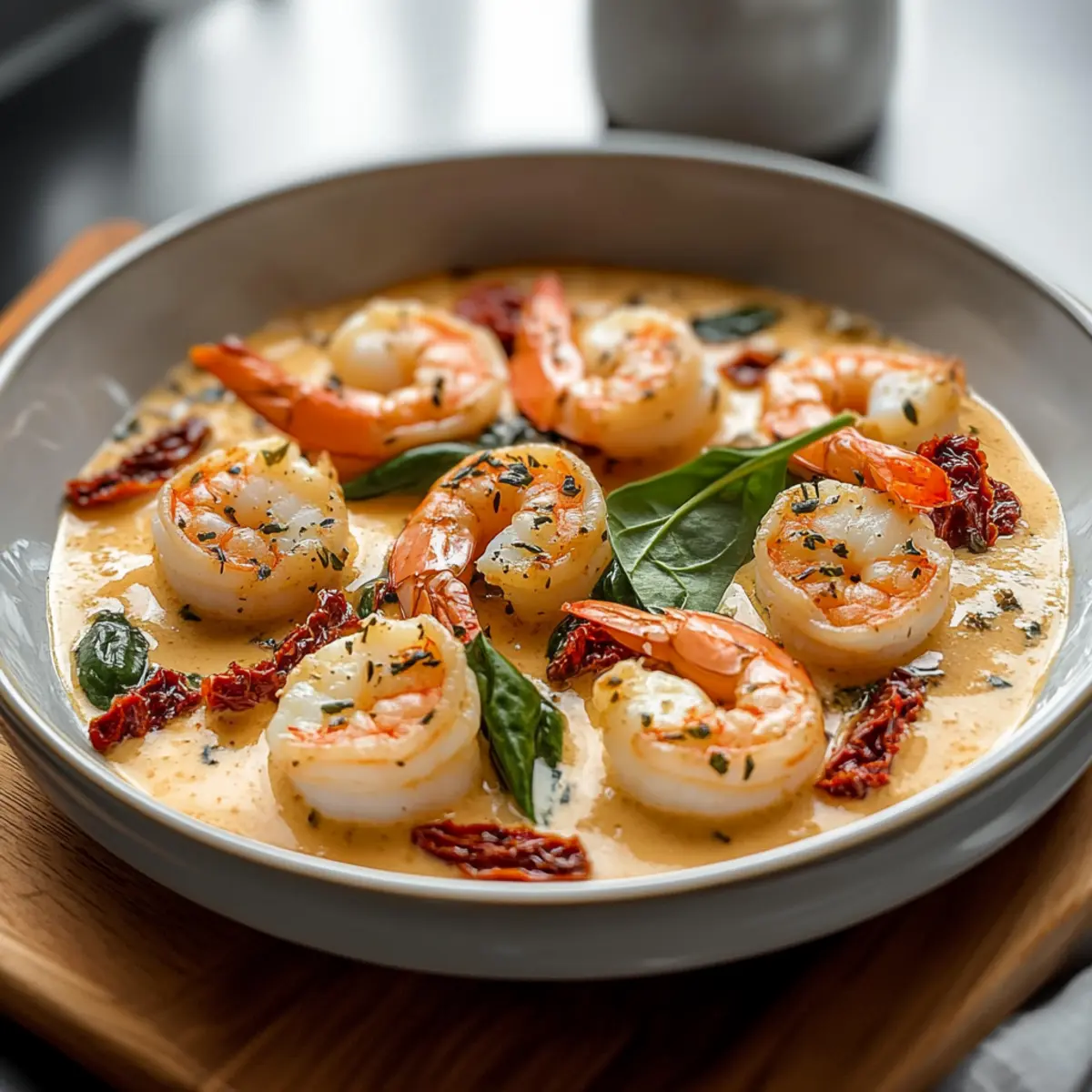 Tuscan Shrimp and Scallops in Creamy Garlic Bliss
