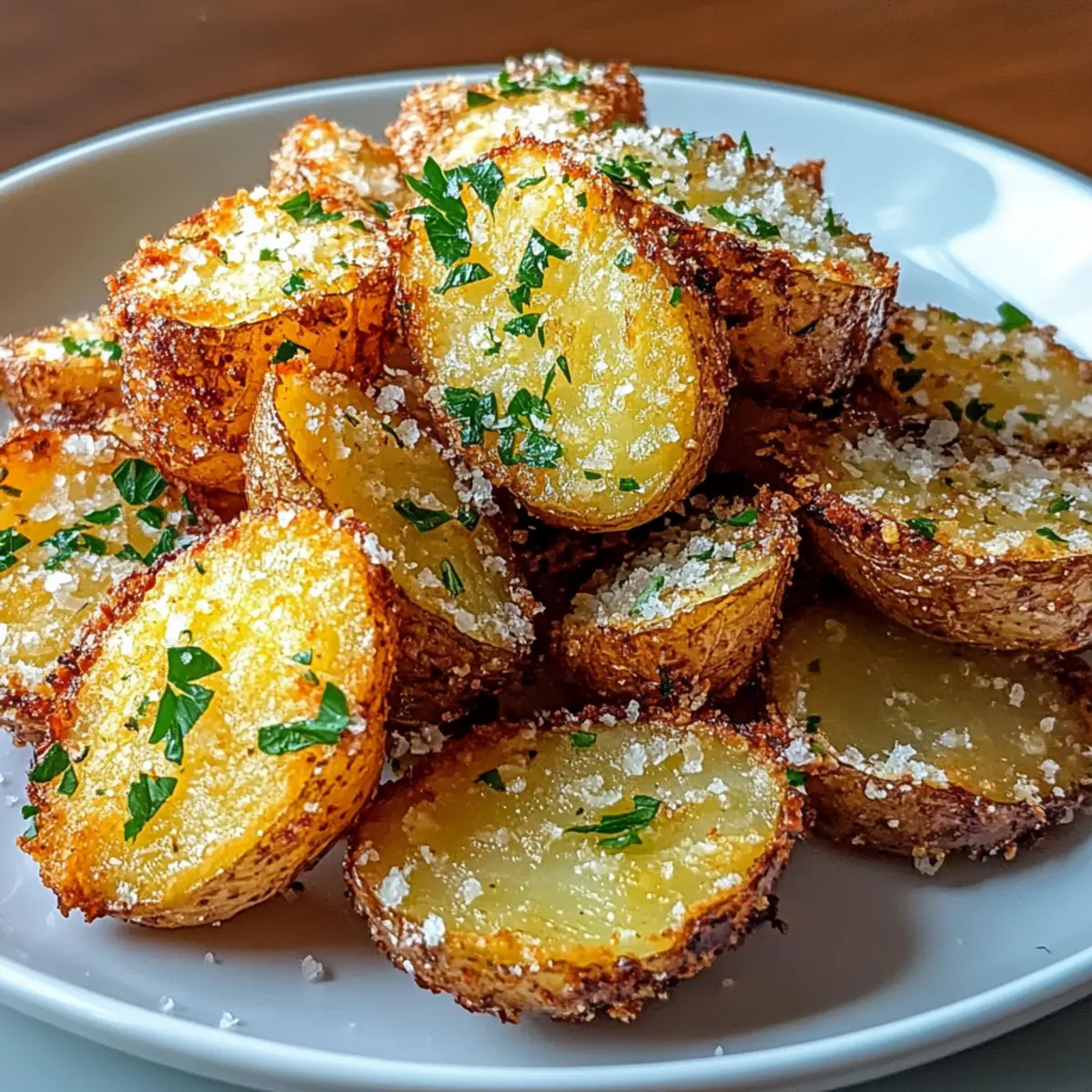 Air Fryer Baked Garlic Parmesan Potatoes That Wow in Minutes