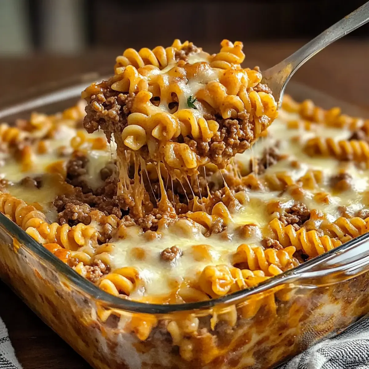 Cheesy Hamburger Casserole Bake: Comfort Food Made Simple