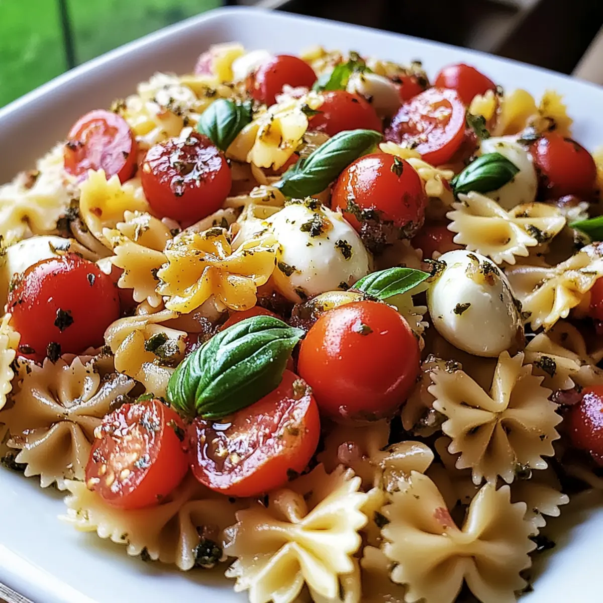 Fresh Bruschetta Pasta Salad: A Summer Flavor Delight