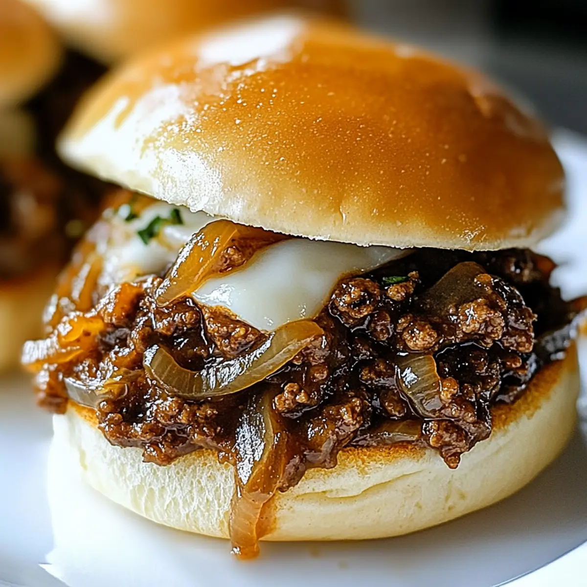 French Onion Beef Sloppy Joes: A Gourmet Comfort Classic