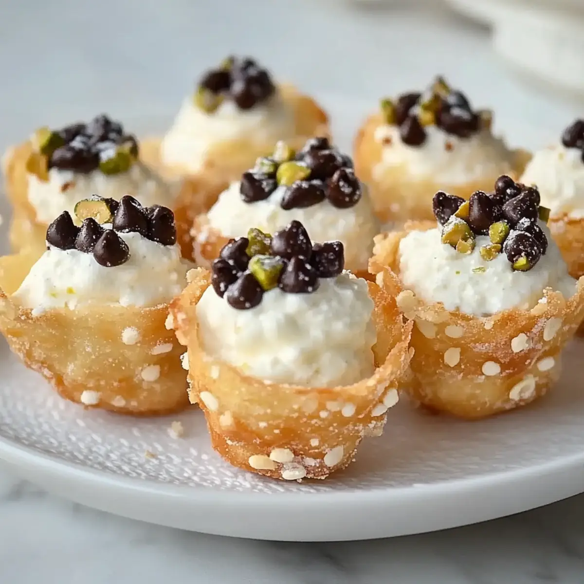 Irresistible Cannoli Bites with Creamy Ricotta Filling