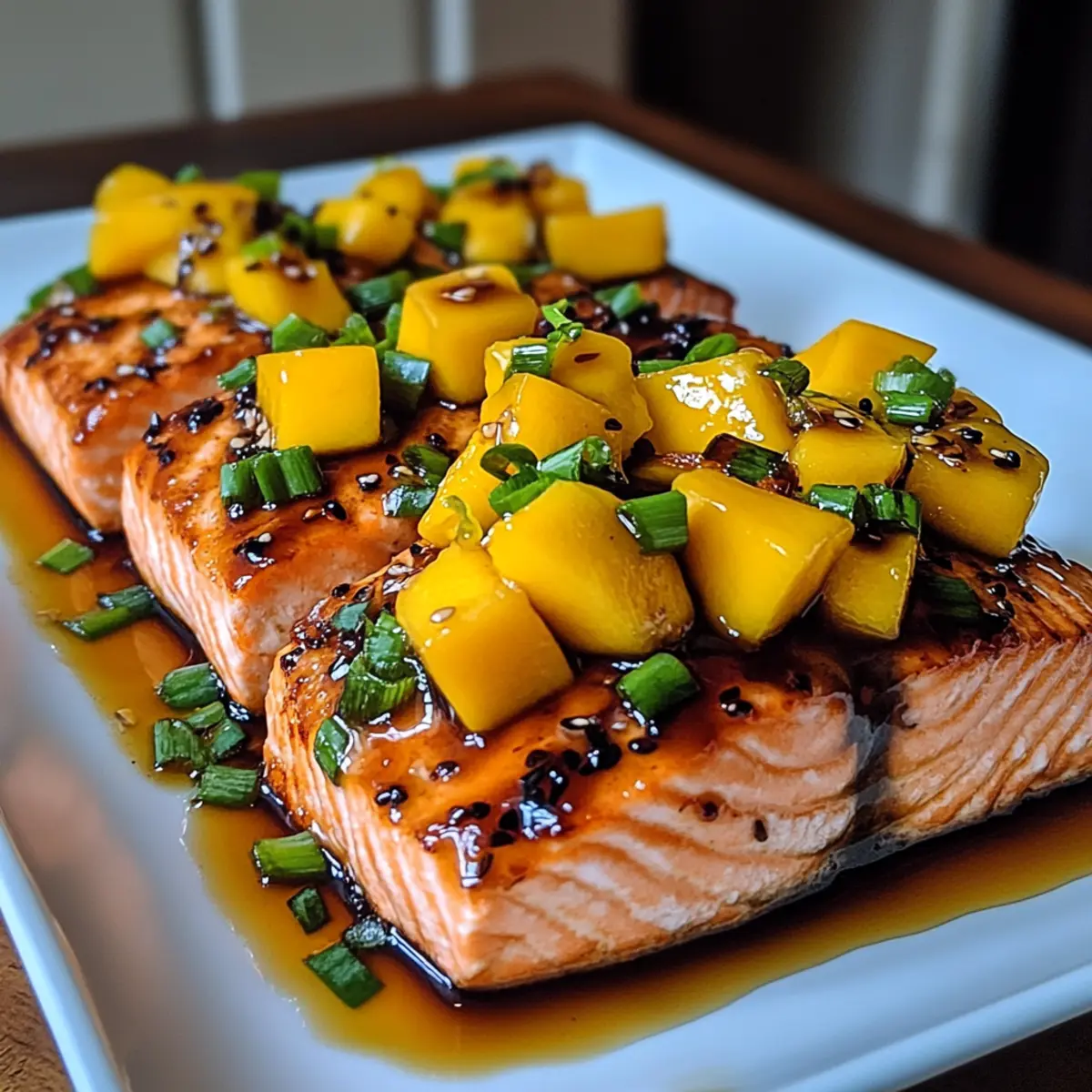 Delicious Mango Teriyaki Salmon Ready in Just 30 Minutes