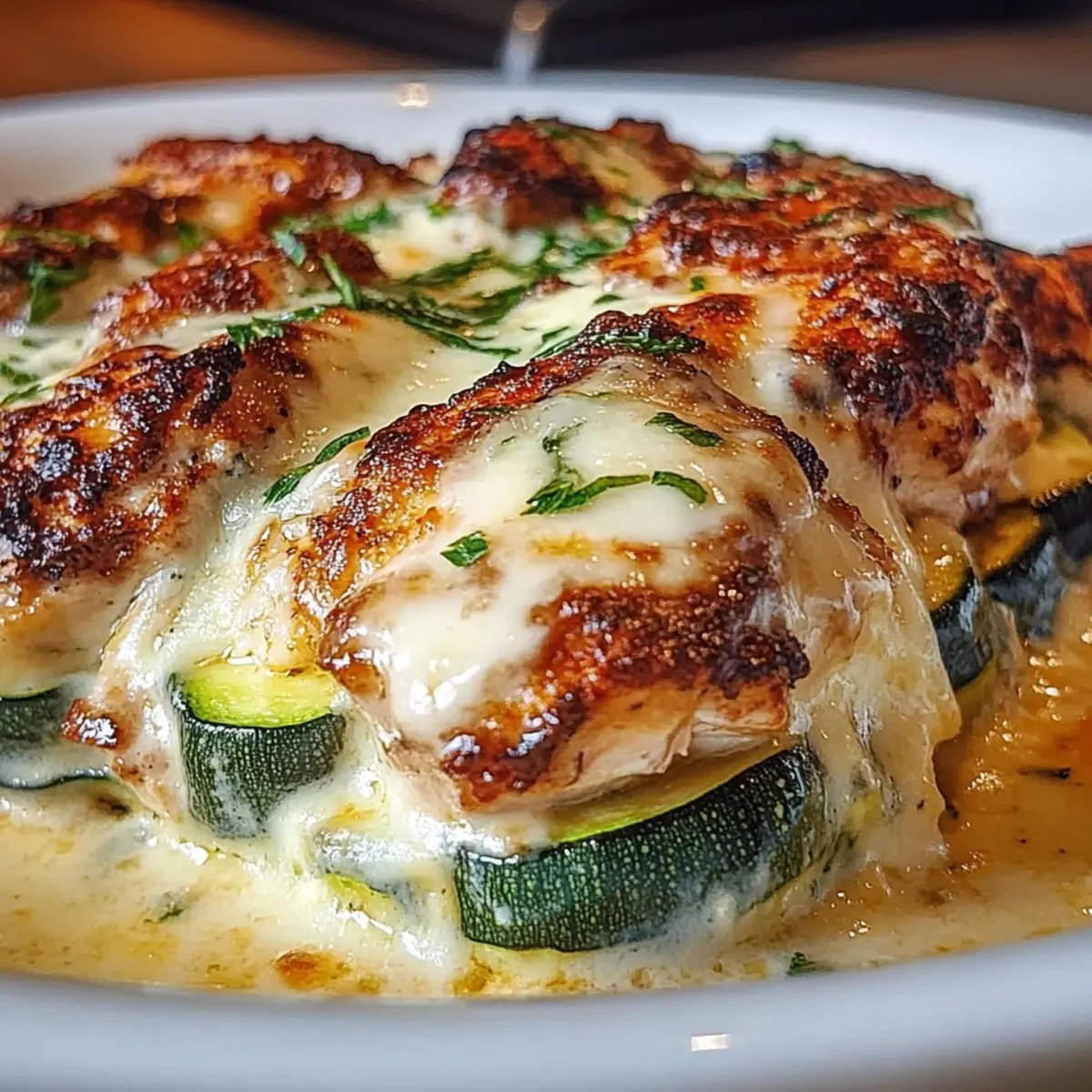 Satisfy Your Cravings with This Chicken Zucchini Bake