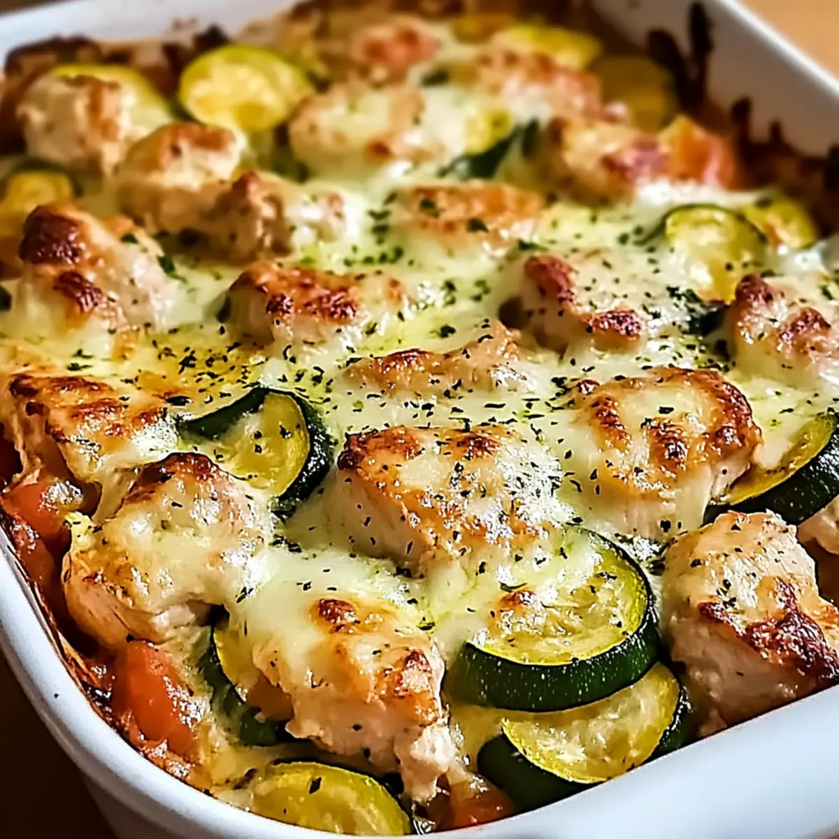 Mediterranean Chicken Zucchini Bake: Healthy & Flavorful Delight