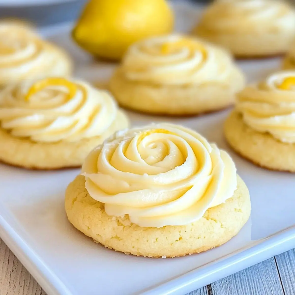 Zesty Lemon Sugar Cookies with Creamy Lemon Frosting Bliss