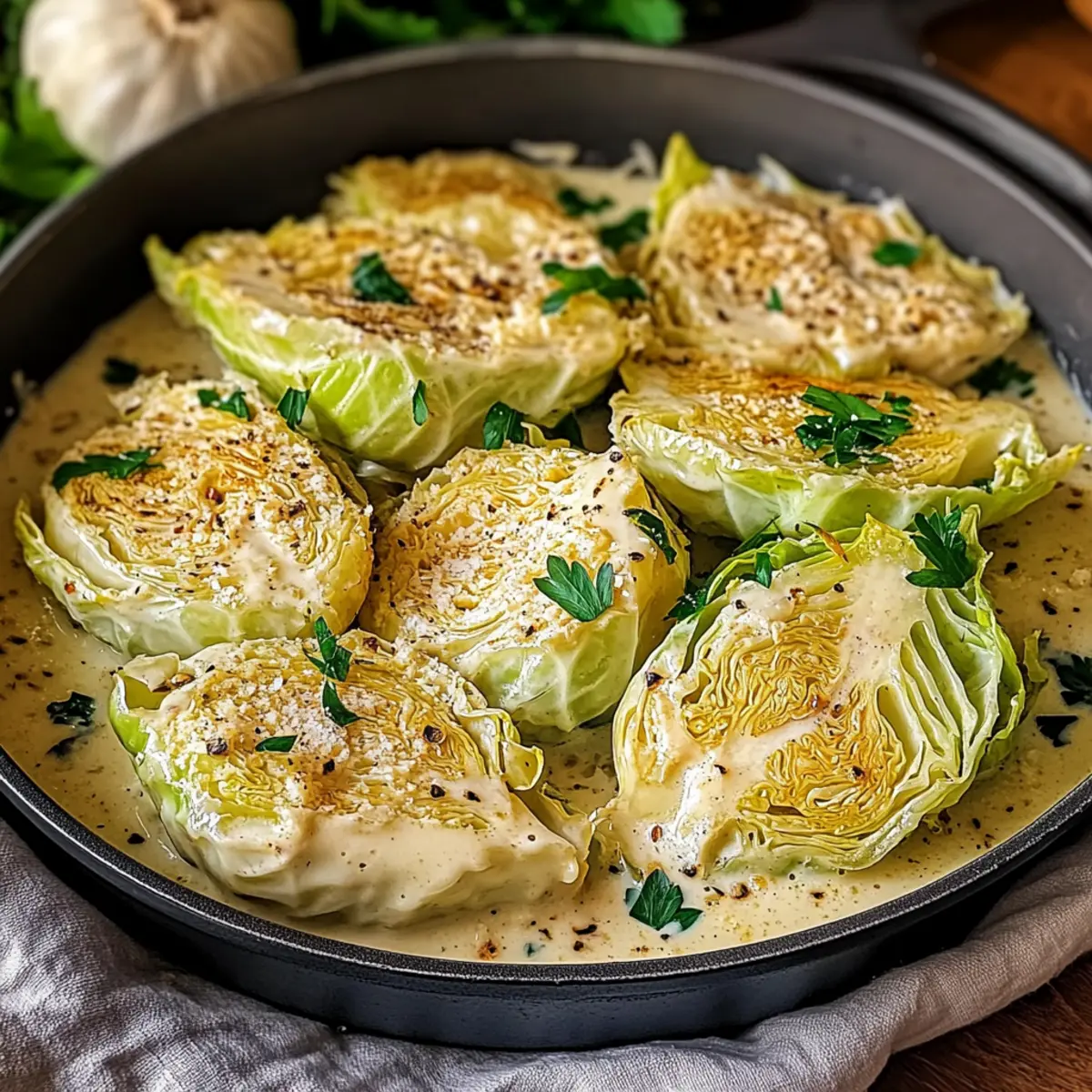 Garlic Parmesan Cabbage: Creamy Comfort in Every Bite