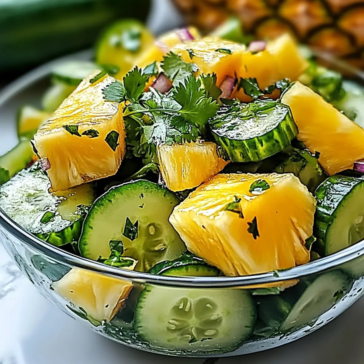 Pineapple Cucumber Salad for a Refreshing Summer Burst