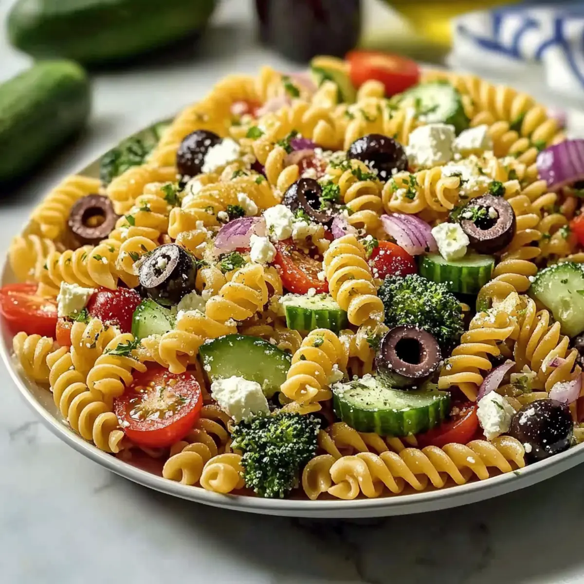 Revitalize Your Lunch with High Protein Pasta Salad No Mayo