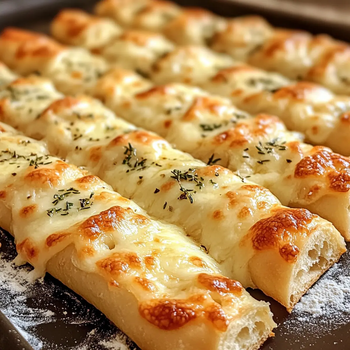 Sourdough Cheesy Breadsticks: Savory Delight from Discard
