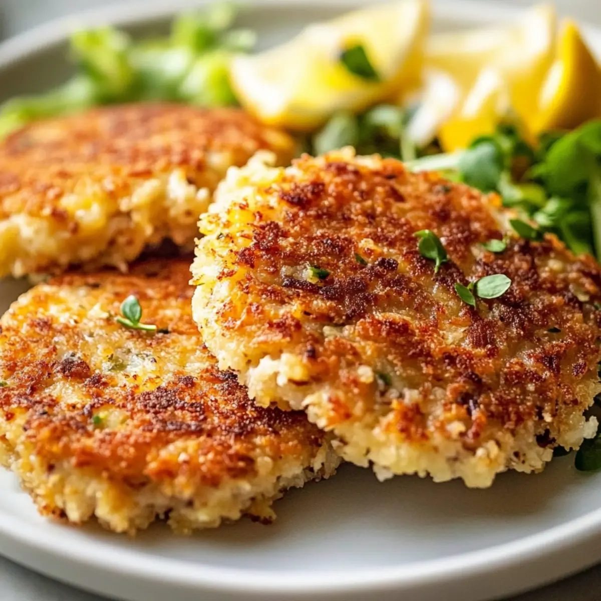 Crispy Lemon Parmesan Garlic & Herb Tuna Patties Bliss