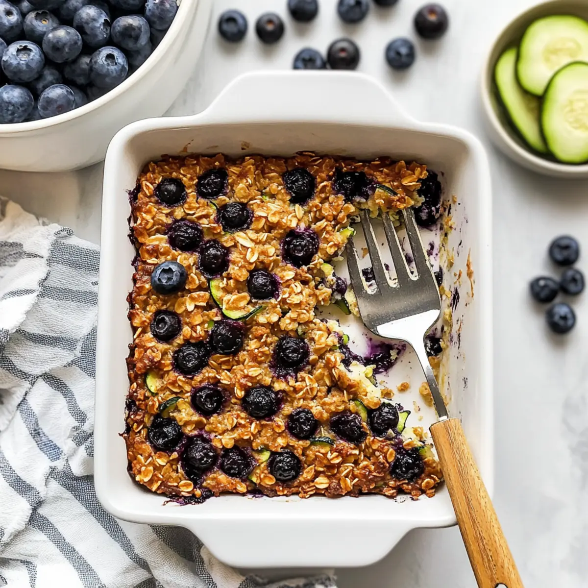 Zucchini Blueberry Baked Oatmeal: Your Cozy Morning Treat