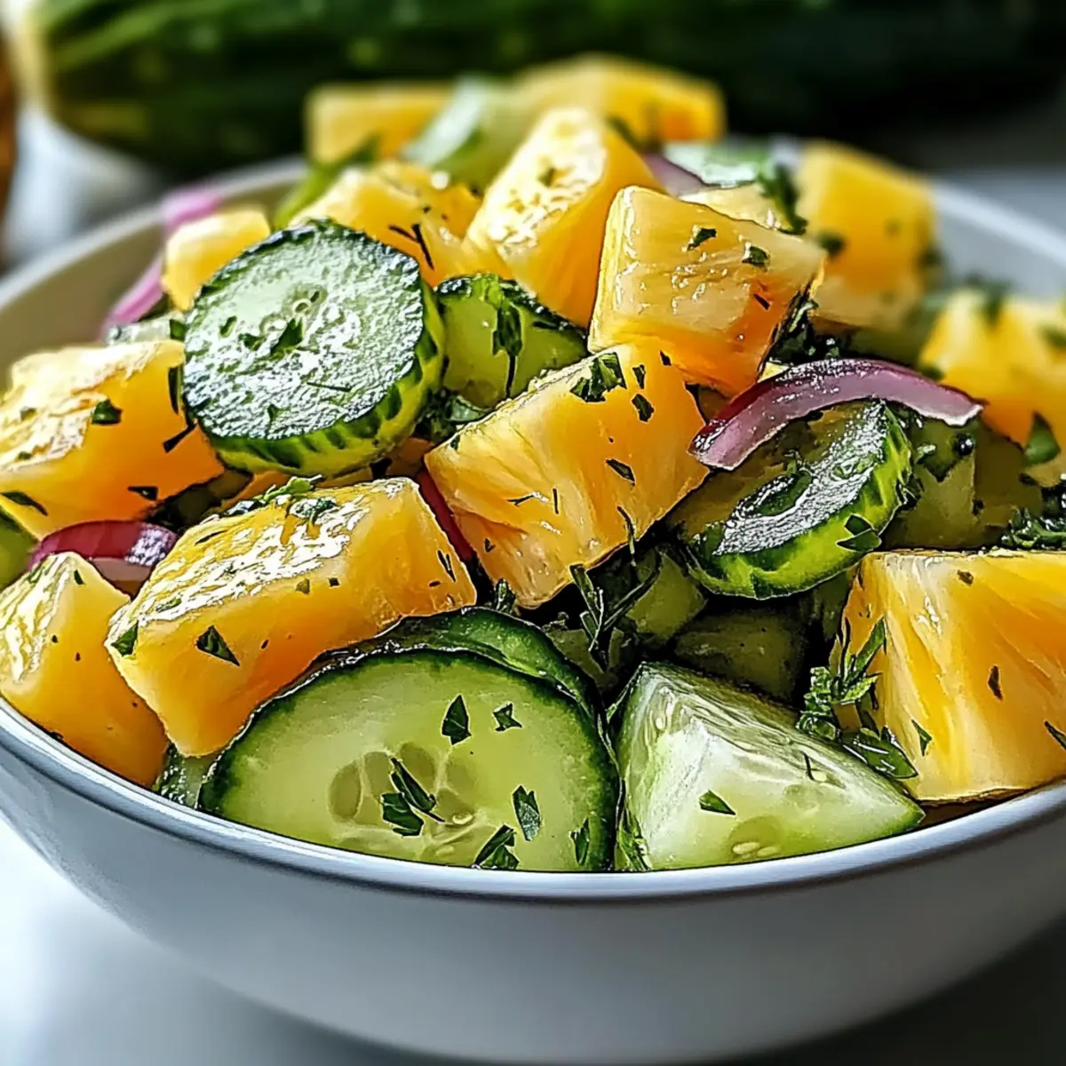 Vibrant Pineapple Cucumber Salad: A Refreshing Summer Delight