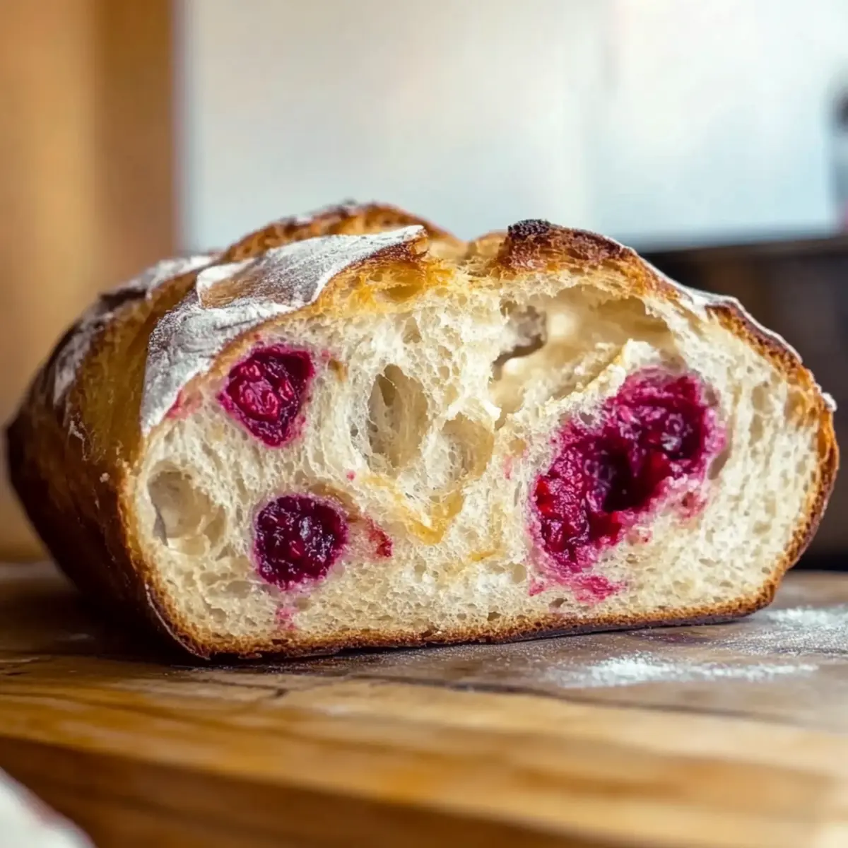 Raspberry Cheesecake Sourdough Bread for Sweet Moments
