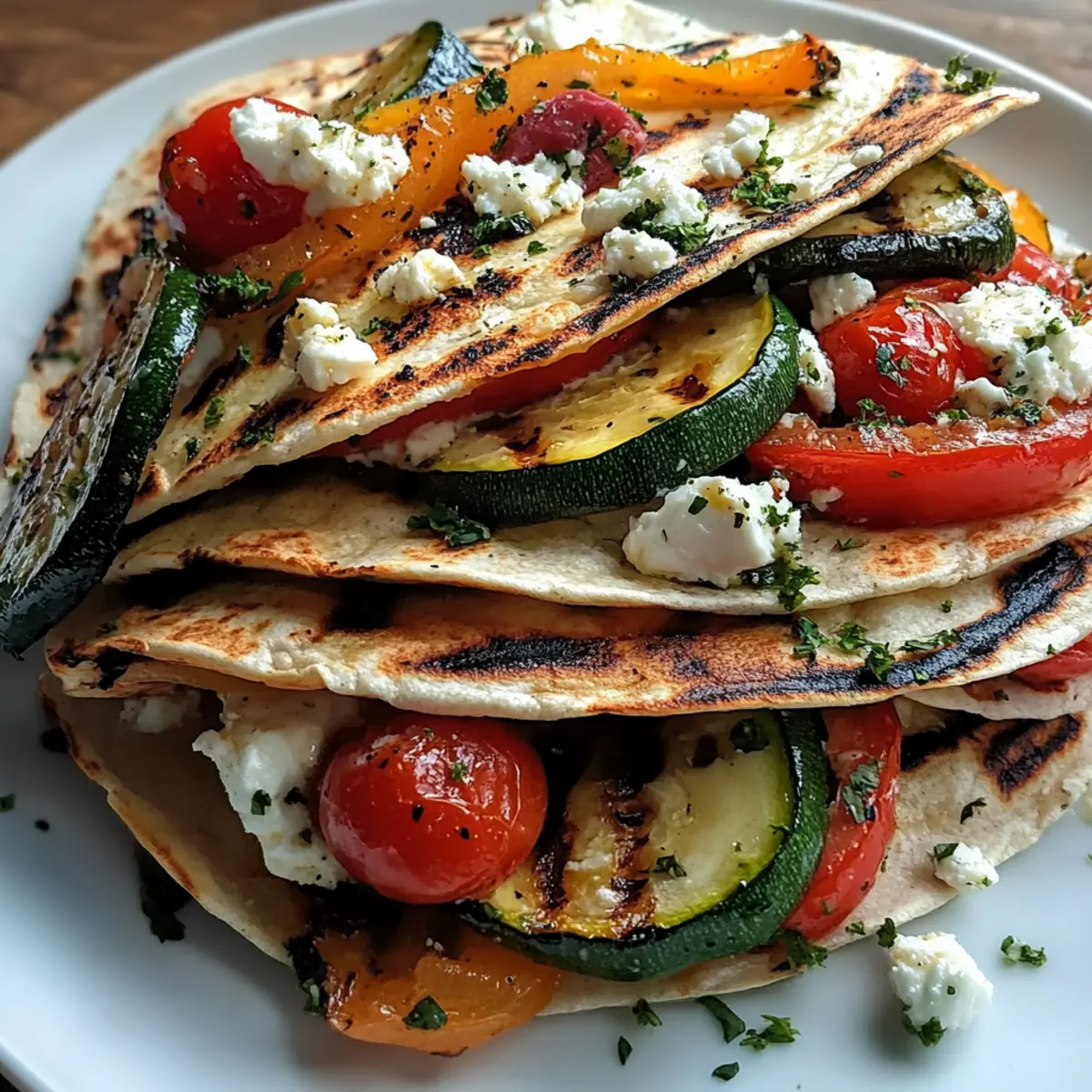 Savor Grilled Mediterranean Veggie Quesadillas Tonight