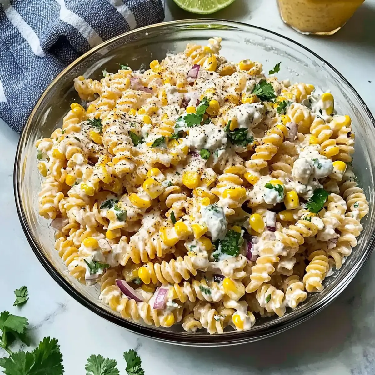 Creamy High Protein Elote Pasta Salad for Flavorful Gatherings