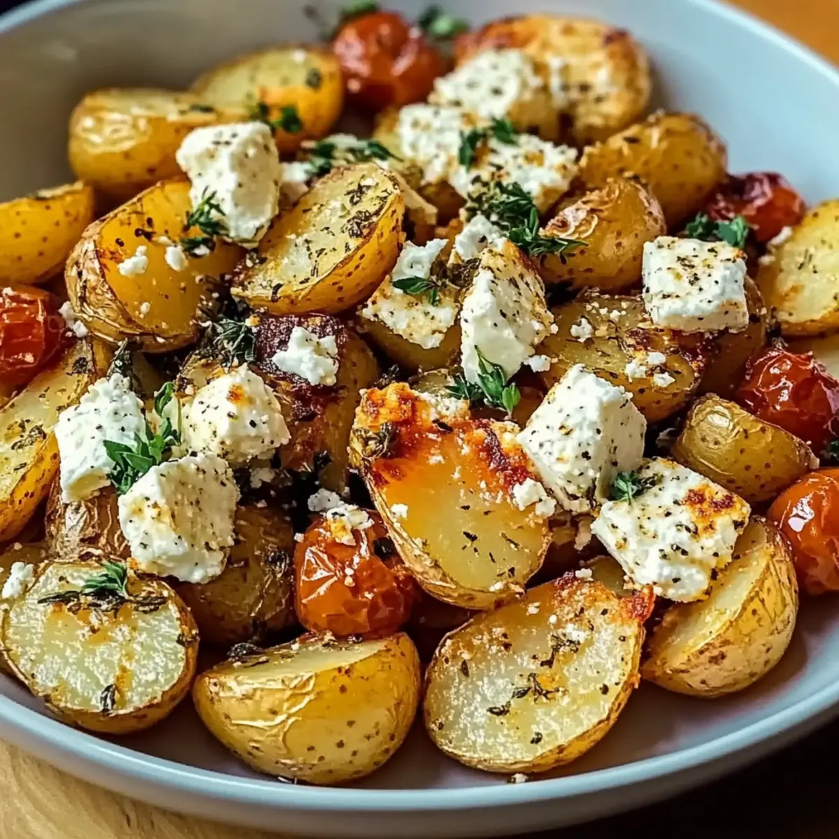Baked Feta Potatoes: A Creamy Mediterranean Delight