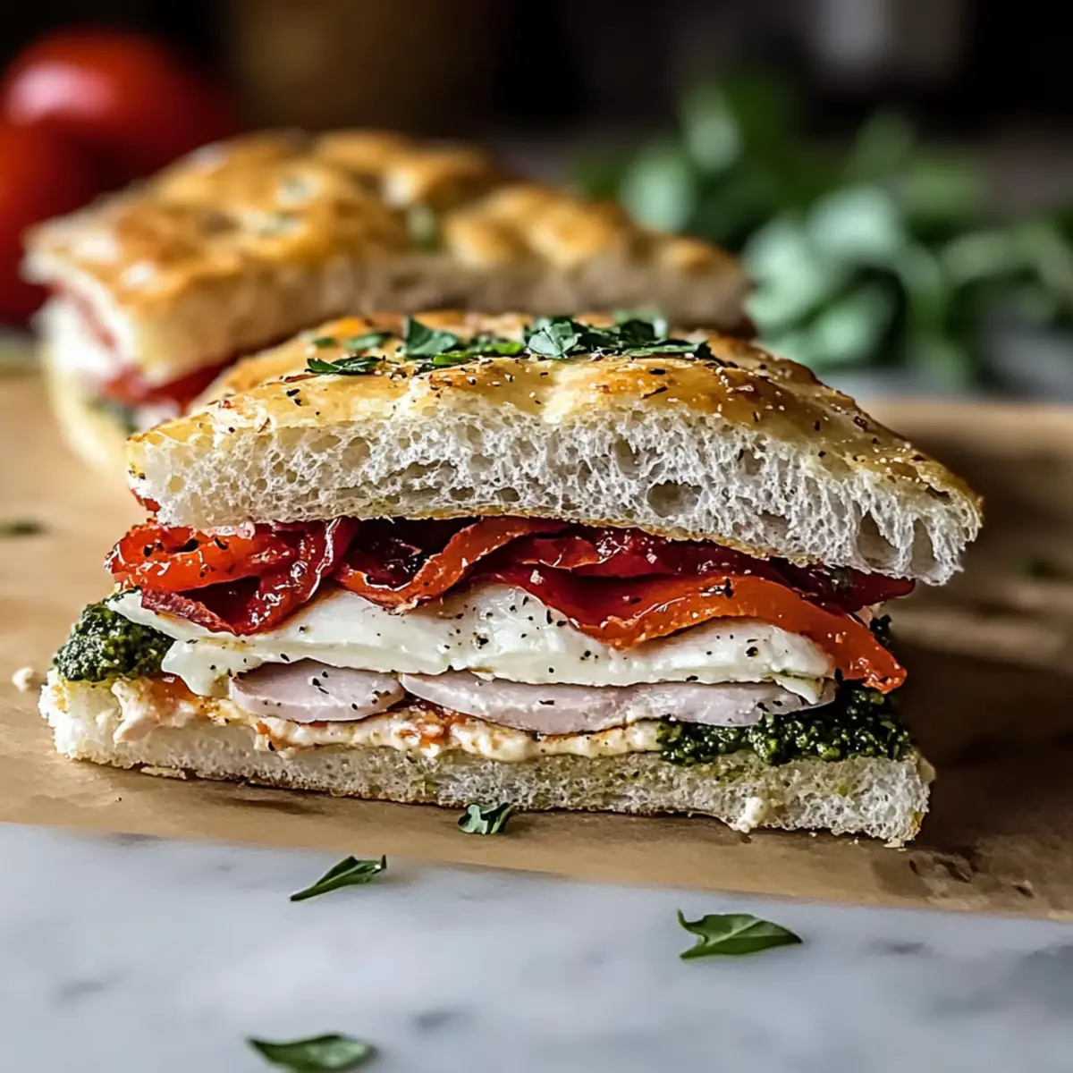 Savory Italian Turkey Focaccia Sandwiches for Quick Bliss