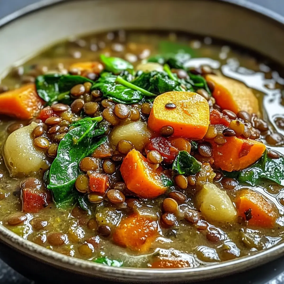 Delicious Little Sprout Green Lentil Stew for Cozy Nights