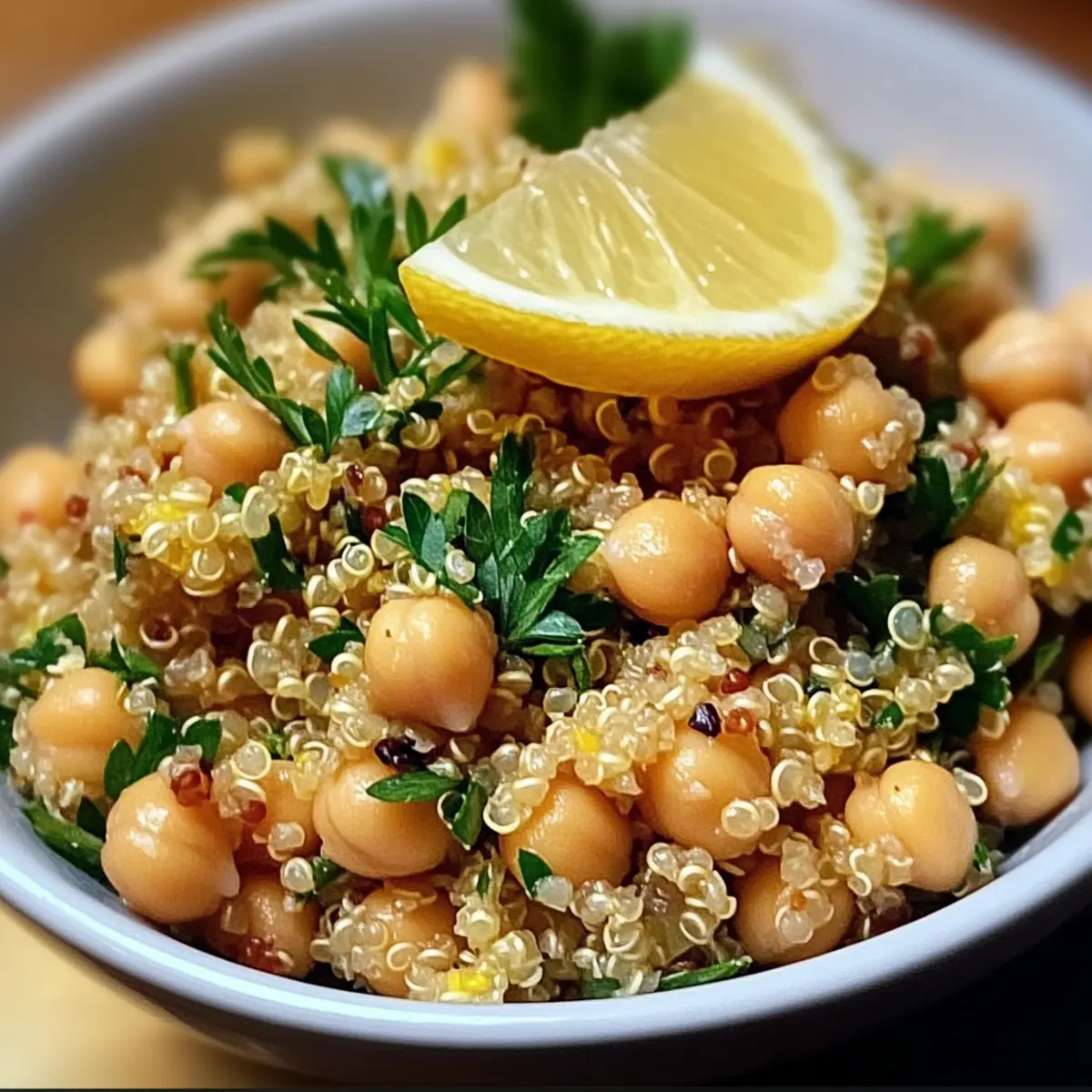 Lemon Herb Quinoa with Chickpeas: Fresh, Flavorful Delight