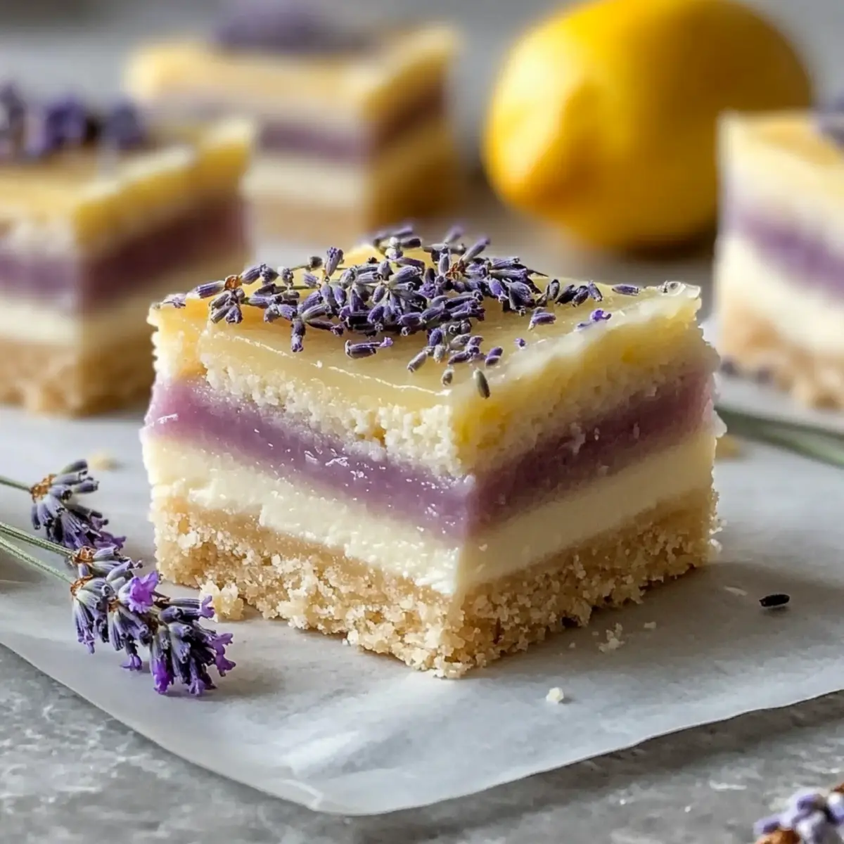 Lavender Lemon Cream Bars: A Refreshing Slice of Summer Bliss