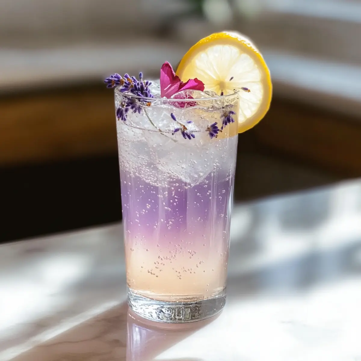 Refreshing Lavender Rose Moon Mocktail for Relaxing Evenings