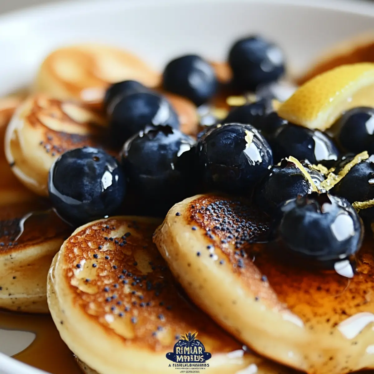Blueberry Lemon Poppy Mini Pancakes for a Joyful Brunch