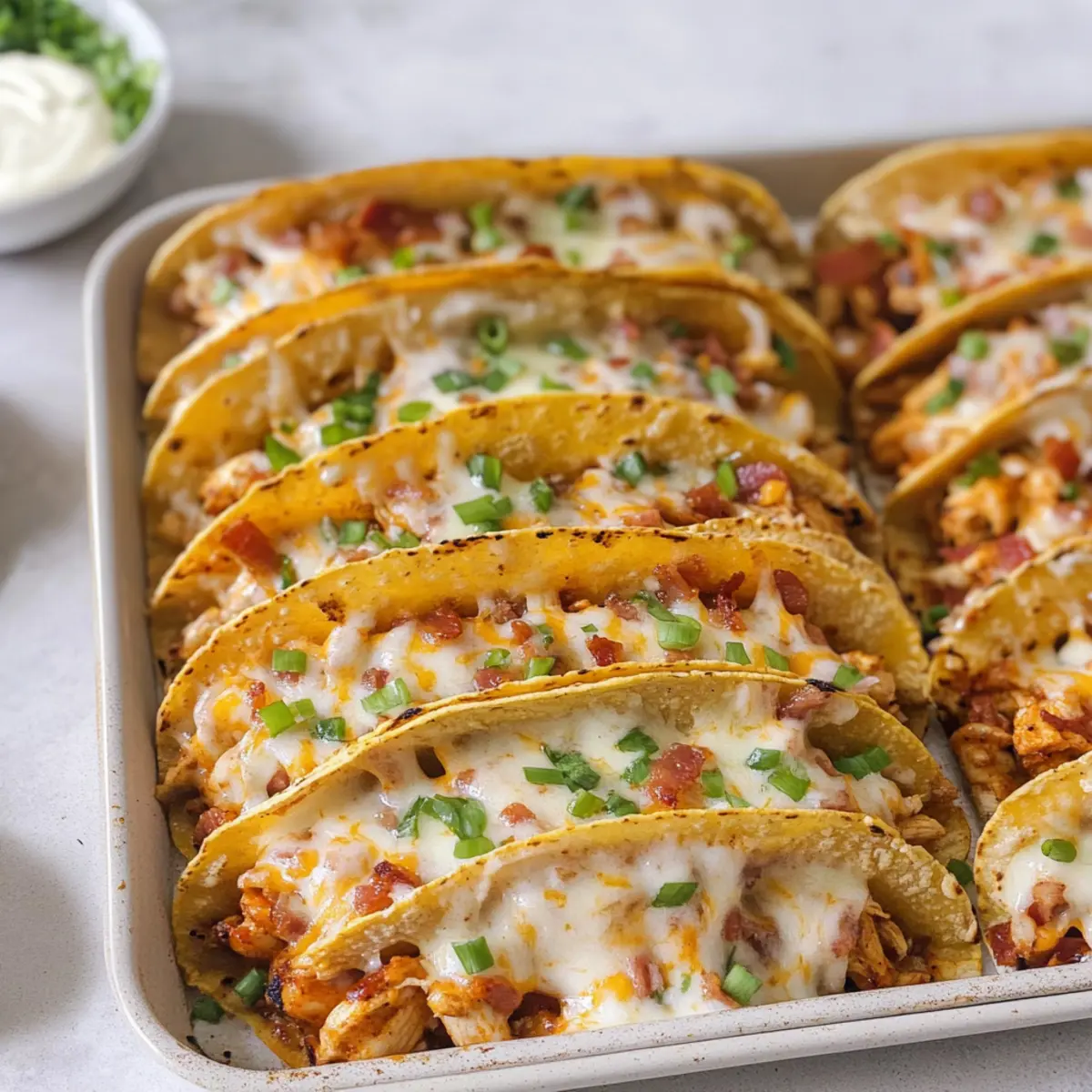 Baked Chicken Bacon Ranch Tacos: Crisp, Cheesy Comfort Food
