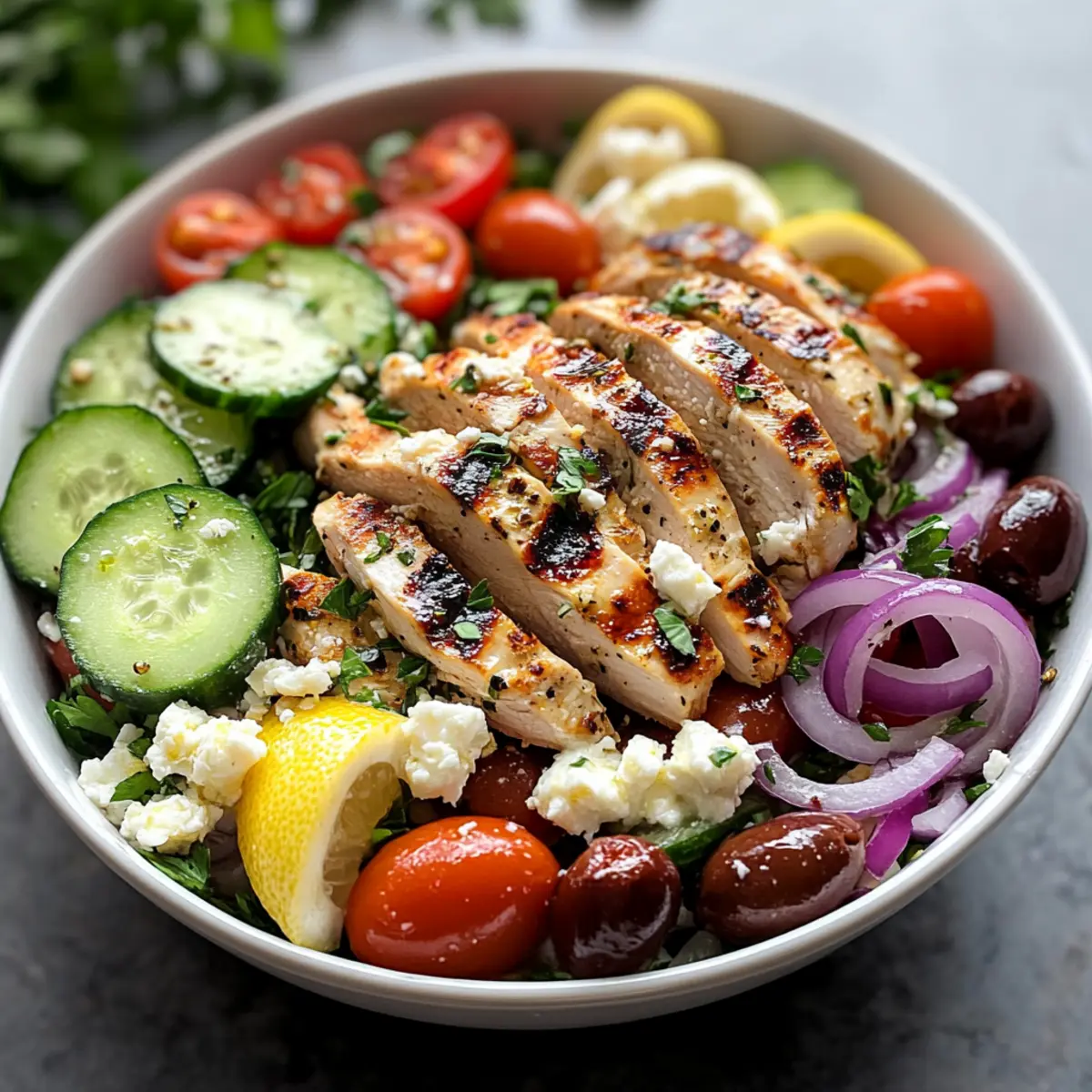 Savory Low-Carb Greek Chicken Bowls for a Healthy Dinner